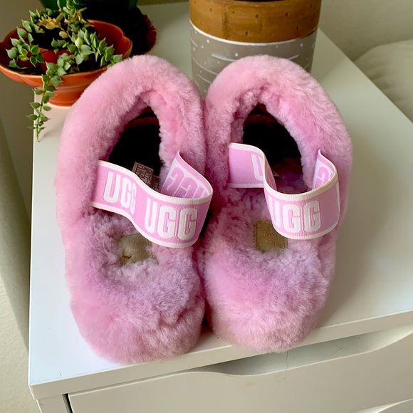 Lavender Ugg Fluff Yeah Slide Slippers - Picture 3 of 4
